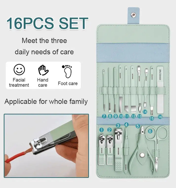 Good-Looking Foldable Stainless Steel Nail Clipper Set