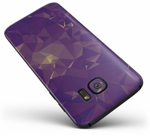 Abstract Purple and Gold Geometric Shapes - Full Body Skin-Kit for the